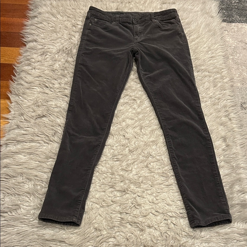 Kut From The Kloth Mia Toothpick Skinny Gray Corduroy Pants‎
